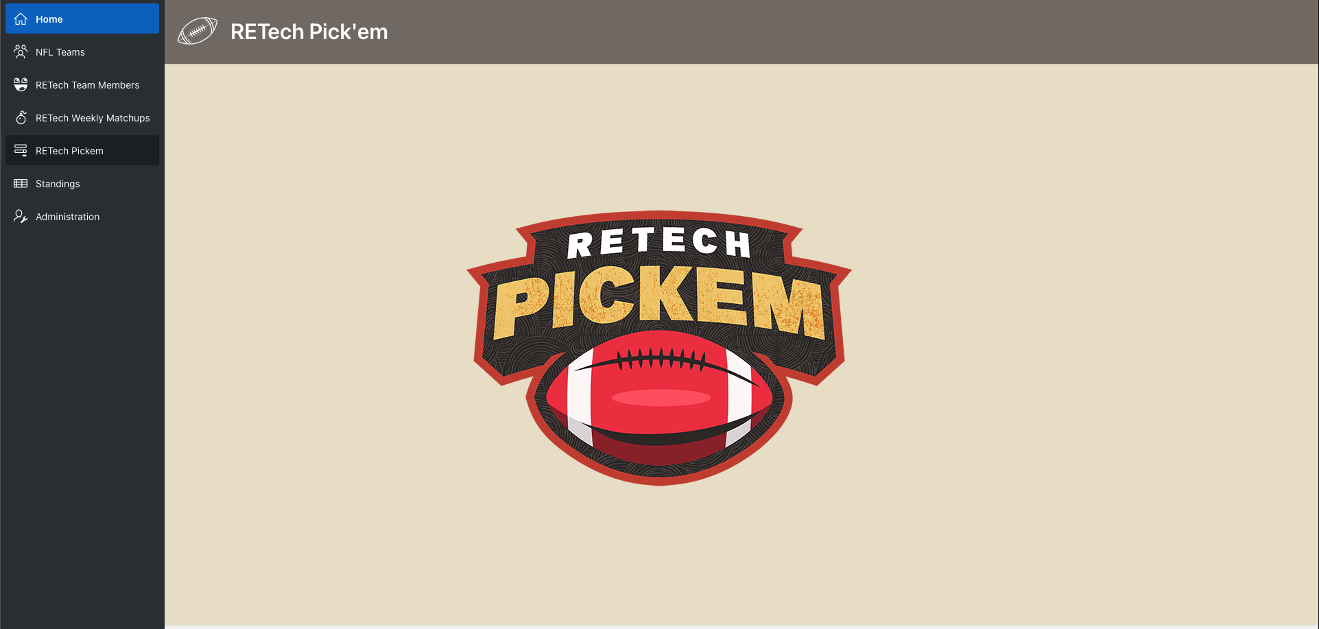 RETech Pickem application